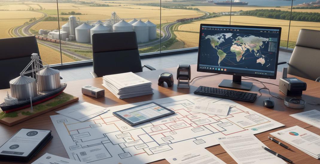 Як програмне забезпечення для торгівлі зерном замінює сотні листів: документообіг по-новому